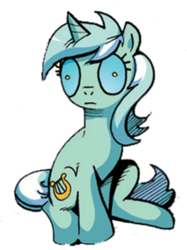 Size: 517x693 | Tagged: safe, idw, lyra heartstrings, changeling, pony, g4, changeling lyra, comic, faic, i've seen some shit, simple background, solo, transparent background