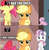 Size: 500x512 | Tagged: safe, edit, edited screencap, screencap, apple bloom, applejack, sweetie belle, g4, one bad apple, fun, image macro