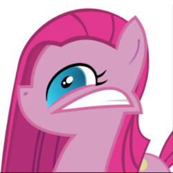 Size: 256x256 | Tagged: safe, pinkie pie, g4, faic, faicamena, mouth on side of face, pinkamena diane pie, simple background, transparent background, vector