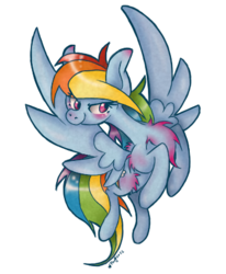 Size: 354x429 | Tagged: safe, artist:kirinfucher, rainbow dash, g4, chest fluff