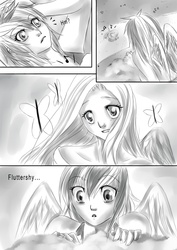 Size: 1500x2121 | Tagged: safe, artist:firstsky, fluttershy, rainbow dash, human, comic:crush, g4, comic, crush, female, humanized, lesbian, ship:flutterdash, shipping, winged humanization