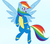 Size: 1109x970 | Tagged: safe, artist:alexsalinasiii, rainbow dash, ask sketchy dash, g4, wonderbolts uniform