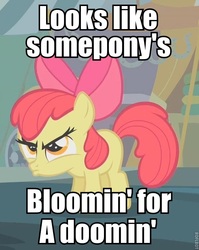 Size: 561x705 | Tagged: safe, apple bloom, g4, cute, image macro, looks like somepony's