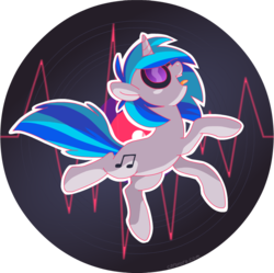 Size: 775x773 | Tagged: safe, artist:naroclie, dj pon-3, vinyl scratch, pony, g4, solo