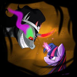 Size: 1700x1700 | Tagged: safe, artist:alvh-omega, king sombra, twilight sparkle, umbrum, g4