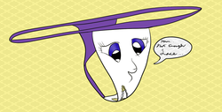 Size: 1280x652 | Tagged: artist needed, safe, rarity, g4, 30 minute art challenge, clothes, clothing transformation, inanimate tf, panties, panties transformation, solo, thong, transformation, underwear