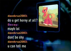 Size: 721x520 | Tagged: safe, big macintosh, earth pony, pony, g4, chris hansen, jailbait, male, stallion, to catch a predator