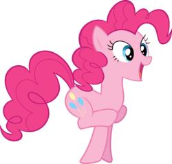 Size: 8369x8000 | Tagged: safe, artist:quasdar, pinkie pie, earth pony, pony, g4, too many pinkie pies, absurd resolution, female, simple background, solo, transparent background, vector