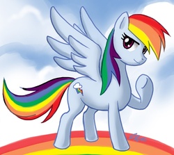 Size: 780x697 | Tagged: safe, artist:johnjoseco, rainbow dash, pony, g4, female, solo