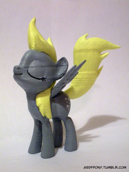 Size: 2736x3648 | Tagged: safe, artist:clawed-nyasu, derpy hooves, pony, g4, 3d print, customized toy, irl, photo, sculpture, solo