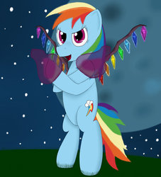 Size: 900x990 | Tagged: safe, rainbow dash, g4, crossover, flandre scarlet, touhou