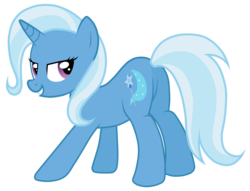 Size: 5000x3817 | Tagged: safe, artist:jennieoo, trixie, pony, unicorn, g4, absurd resolution, butt, female, mare, plot, show accurate, simple background, solo, transparent background, vector