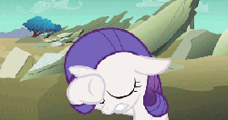 Size: 700x372 | Tagged: safe, edit, edited screencap, screencap, rarity, pony, g4, the cutie mark chronicles, animated, female, filly, filly rarity, floppy ears, horn, hornjob, implied foalcon, out of context, solo, younger