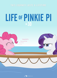 Size: 900x1226 | Tagged: safe, artist:dm29, pinkie pie, rarity, earth pony, pony, unicorn, g4, boat, cherrychanga, chimicherry, chimicherrychanga, duo, life of pi, ocean, parody