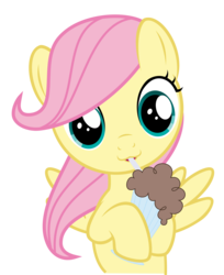 Size: 6000x7364 | Tagged: safe, artist:drpancakees, fluttershy, g4, absurd resolution, cute, filly, milkshake, milkshake ponies, shyabetes, simple background, transparent background, vector