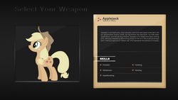 Size: 1920x1080 | Tagged: safe, artist:pims1978, applejack, g4, select your weapon, wallpaper