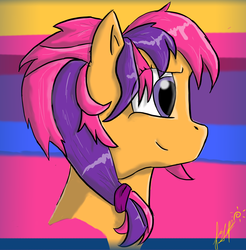 Size: 2254x2294 | Tagged: safe, artist:sunlightpony, scootaloo (g3), pony, g3, g3.5, g4, female, g3.5 to g4, generation leap, solo