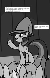 Size: 900x1391 | Tagged: safe, artist:bronycurious, twilight sparkle, pony, comic:recovery, g4, female, mare, monochrome