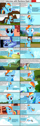 Size: 1282x4018 | Tagged: safe, rainbow dash, comic:celestia's servant interview, g4, caption, comic, interview