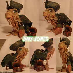 Size: 864x864 | Tagged: safe, artist:animeamy, original species, g3, 2007, amputee, chest, customized toy, davy jones, hat, irl, male, peg leg, photo, pirate hat, ponified, prosthetic leg, prosthetic limb, prosthetics, treasure chest