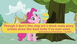 Size: 494x281 | Tagged: safe, pinkie pie, earth pony, pony, g4, female, pony confession, solo