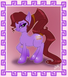 Size: 550x624 | Tagged: safe, artist:uppun, disney, greek mythology, hercules, meg, megara, ponified