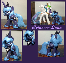 Size: 3328x3164 | Tagged: safe, artist:xanthestar, princess celestia, princess luna, alicorn, pony, g4, customized toy, female, irl, mare, photo, toy