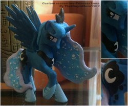 Size: 900x744 | Tagged: safe, artist:antych, princess luna, pony, g4, customized toy, irl, photo, solo, toy