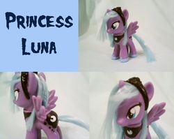 Size: 2447x1952 | Tagged: safe, artist:chawpstix, princess luna, pony, g4, brushable, customized toy, irl, photo, solo, toy