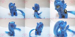Size: 1200x600 | Tagged: safe, artist:kpendragon, princess luna, pony, g4, brushable, customized toy, irl, photo, solo, toy