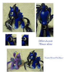 Size: 854x996 | Tagged: safe, artist:pandaberryinspace, princess luna, pony, g4, brushable, customized toy, irl, photo, toy