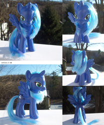 Size: 1000x1200 | Tagged: safe, artist:reflera, princess luna, pony, g4, brushable, customized toy, irl, photo, solo, toy