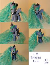 Size: 1275x1650 | Tagged: safe, artist:joshsponyprincess, princess luna, pony, g4, brushable, customized toy, irl, photo, solo, toy