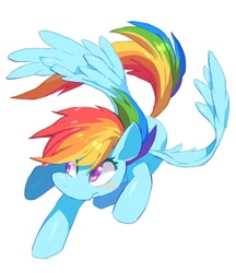 Size: 666x771 | Tagged: safe, artist:nemurism, rainbow dash, pony, g4, female, solo