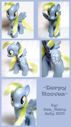 Size: 2483x4443 | Tagged: safe, artist:deekary, derpy hooves, pony, g4, brushable, customized toy, irl, photo, solo, toy