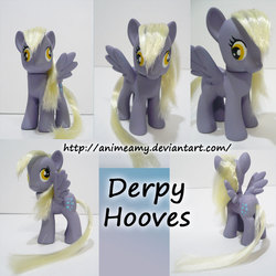 Size: 900x900 | Tagged: safe, artist:animeamy, derpy hooves, pony, g4, brushable, customized toy, irl, photo, solo, toy