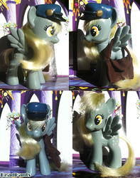 Size: 1000x1269 | Tagged: safe, artist:deadpants, derpy hooves, pony, g4, bag, brushable, customized toy, hat, irl, photo, solo, toy