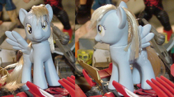 Size: 732x411 | Tagged: safe, artist:lonewolf3878, derpy hooves, pony, g4, brushable, customized toy, irl, photo, toy