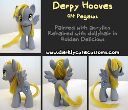 Size: 900x774 | Tagged: safe, artist:kanamai, derpy hooves, pony, g4, brushable, customized toy, irl, photo, toy