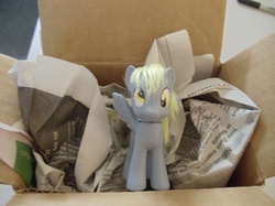Size: 691x518 | Tagged: safe, artist:modern-warmare, derpy hooves, pony, g4, brushable, customized toy, irl, photo, toy