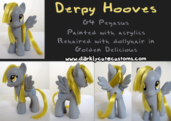 Size: 900x638 | Tagged: safe, artist:kanamai, derpy hooves, pony, g4, brushable, customized toy, irl, photo, solo, toy