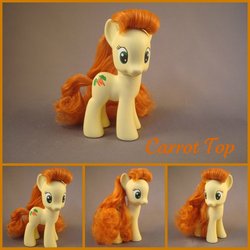 Size: 900x900 | Tagged: safe, artist:hannaliten, carrot top, golden harvest, pony, g4, brushable, customized toy, irl, photo, toy