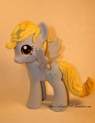 Size: 429x555 | Tagged: safe, artist:okiegurl1981, derpy hooves, pony, g4, brushable, customized toy, irl, photo, solo, toy