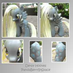 Size: 1534x1541 | Tagged: safe, artist:pandaberryinspace, derpy hooves, pony, g4, brushable, customized toy, irl, photo, solo, toy