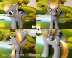 Size: 900x720 | Tagged: safe, artist:saucycustoms, derpy hooves, pony, g4, brushable, customized toy, irl, photo, solo, toy