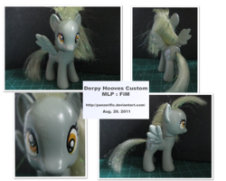 Size: 1500x1200 | Tagged: safe, artist:panzerific, derpy hooves, pony, g4, brushable, customized toy, irl, photo, solo, toy
