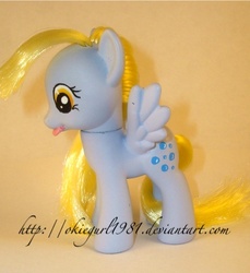 Size: 428x467 | Tagged: safe, artist:okiegurl1981, derpy hooves, pony, g4, brushable, customized toy, irl, photo, solo, toy