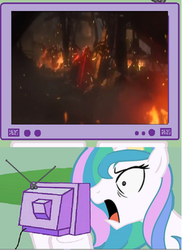 Size: 726x998 | Tagged: safe, princess celestia, pony, g4, darkest hour, death, exploitable meme, meme, optilestia, optimus prime, transformers, transformers prime, tv meme