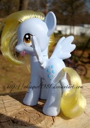 Size: 449x639 | Tagged: safe, artist:okiegurl1981, derpy hooves, pony, g4, brushable, customized toy, irl, photo, solo, toy