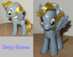 Size: 516x401 | Tagged: safe, artist:isilwenshadewind, derpy hooves, pony, g4, brushable, customized toy, irl, photo, solo, toy